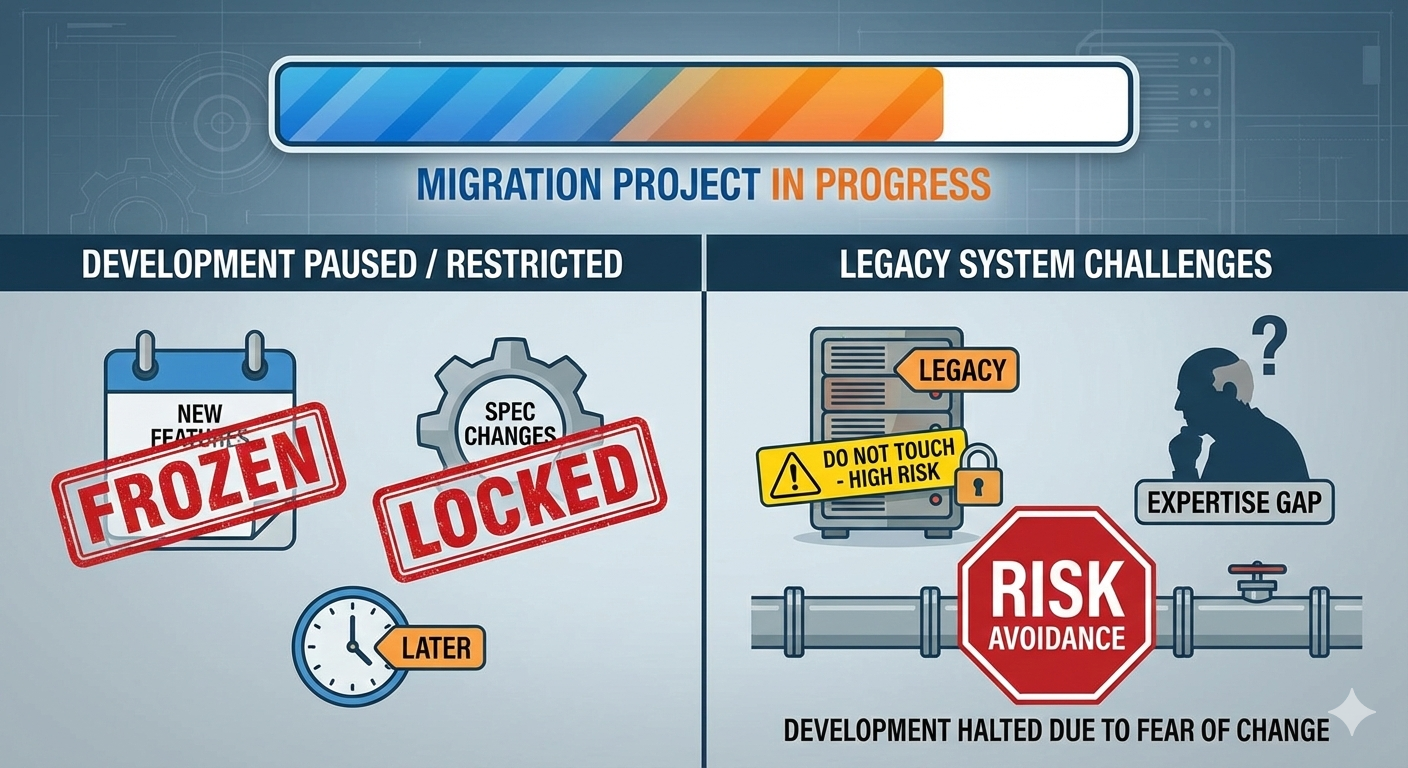 マイグレーション　問題点